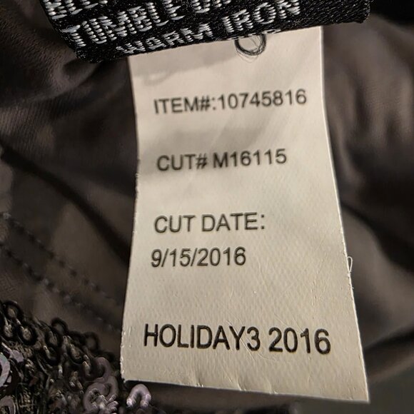 Torrid Dress Womens 00 All Over Sequin Sheath Party Holiday Gray Silver Sz 10 M - Picture 13 of 14